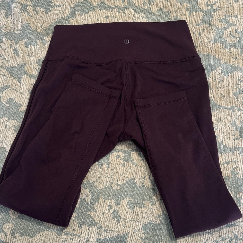 Lululemon Athletica Dark Purple Cropped Pants